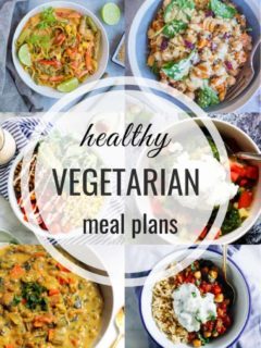 Healthy Vegetarian Meal Plan 9/9/2018