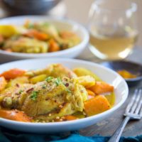 Paleo Instant Pot Turmeric Chicken with Carrots, Sweet Potatoes, and Parsnips. A clean and delicious comforting meal that's easy to make any night of the week. | TheRoastedRoot.com #glutenfree #healthy #lowcarb #whole30