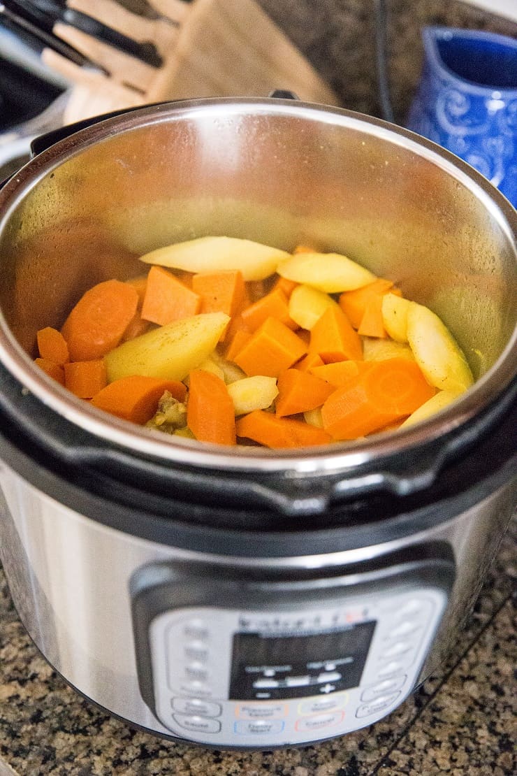 Instant Pot Turmeric Chicken with Root Vegetables