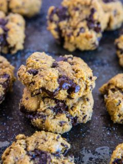 Paleo Pumpkin Chocolate Chip Cookies - grain-free, refined sugar-free, dairy-free and healthy | TheRoastedRoot.com