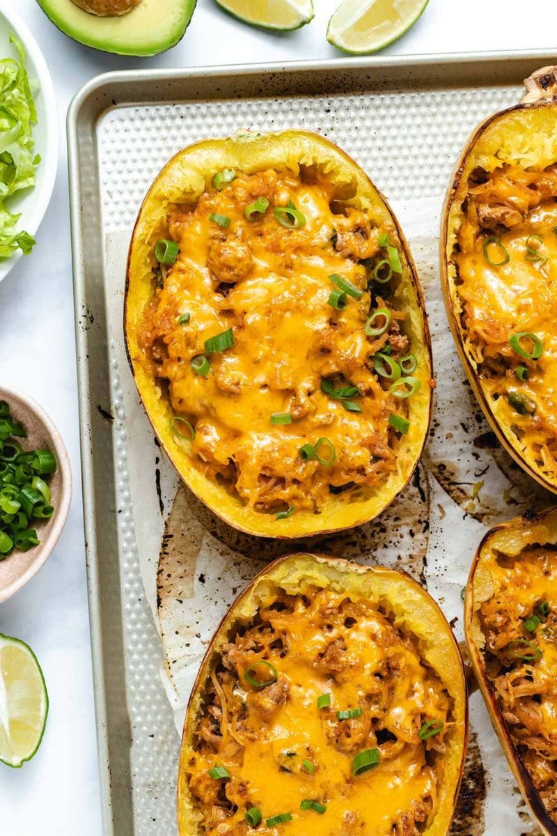 Taco Stuffed Spaghetti Squash