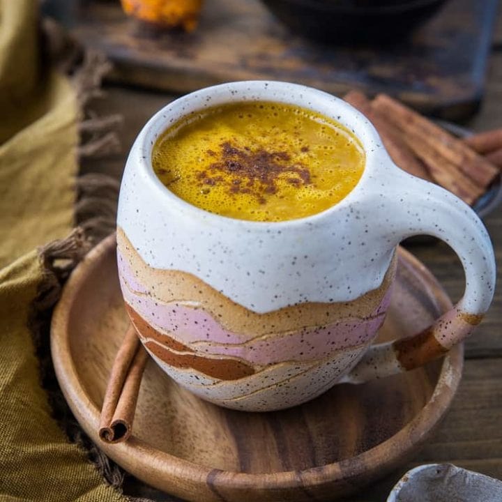Paleo Pumpkin Spice Latte - a healthier version of the classic beverage | TheRoastedRoot.com