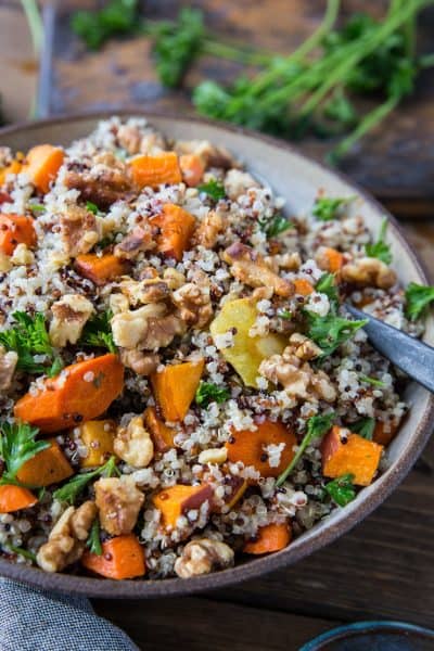 Roasted Winter Vegetable Quinoa Salad with Cider Vinaigrette - The ...