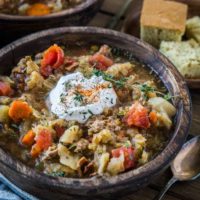 Instant Pot Cabbage and Sausage Stew (with a slow cooker method!) - paleo, Whole30, and healthy | TheRoastedRoot.net