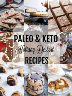 45 Paleo & Keto Holiday Dessert Recipes - healthier dessert options that are grain-free, lower in sugar, and healthy to boot! | TheRoastedRoot.net