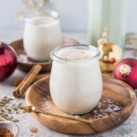 The BEST Vegan Eggnog! - dairy-free, naturally sweetened, paleo, and plant-based. An easy goof-proof recipe. | TheRoastedRoot.net #drinks #holiday