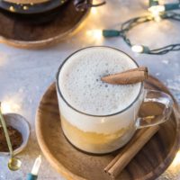 Paleo Eggnog Latte - dairy-free, refined sugar-free, vegan, and delicious! | TheRoastedRoot.com