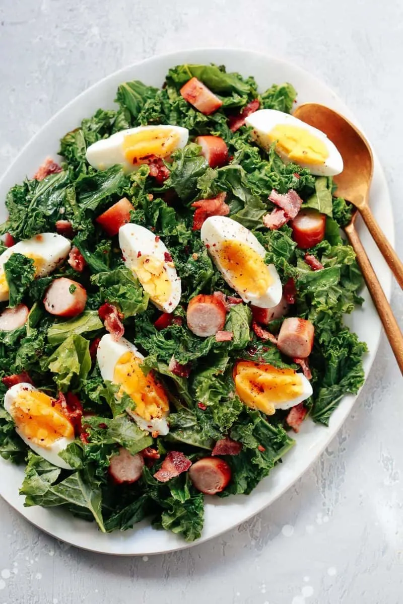 Easy Kale Breakfast Salad from Primavera Kitchen + Keto Recipes for the New Year