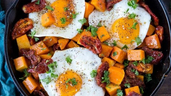 Butternut Squash & Bacon Breakfast Hash - clean, healthy, paleo, whole30, delicious | TheRoastedRoot.net
