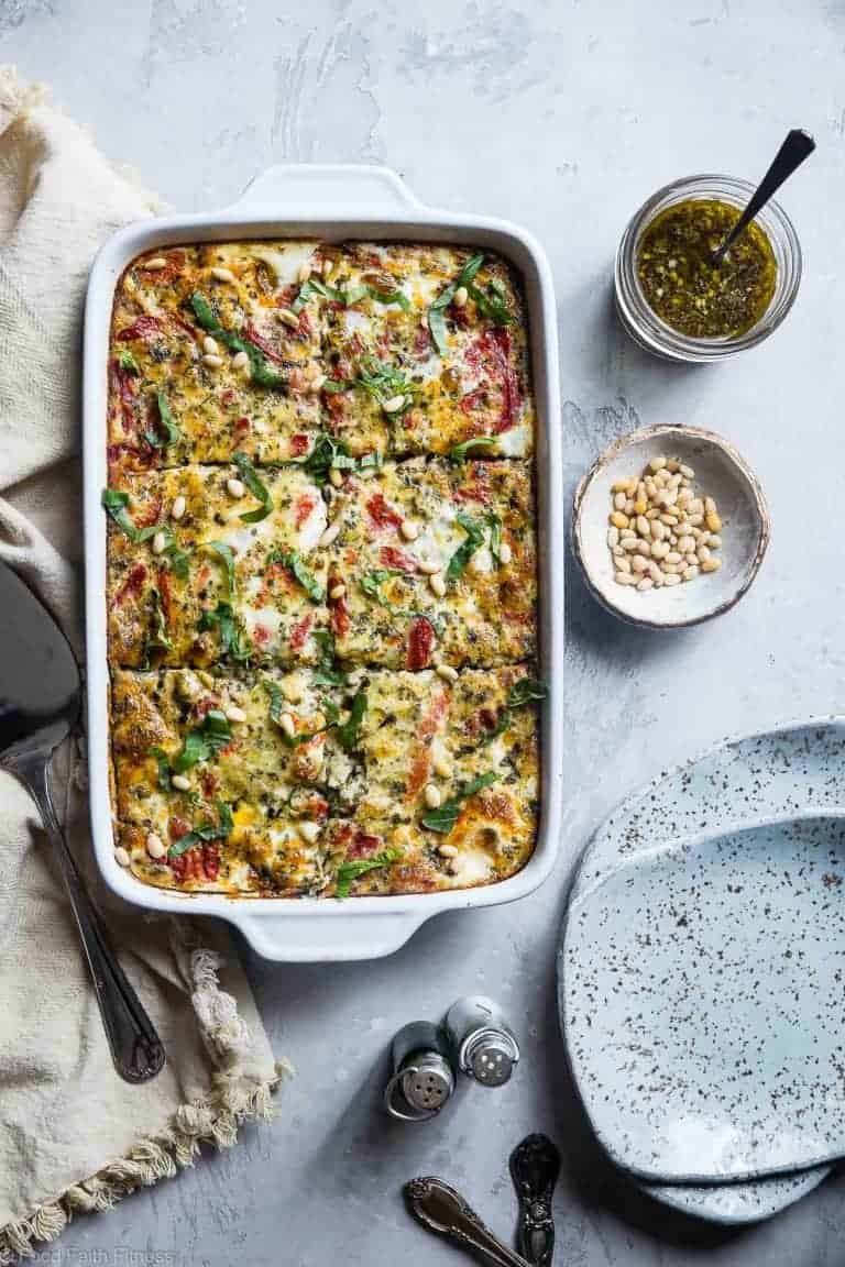 Low Carb Breakfast Casserole with Sausage + 65 keto recipes | TheRoastedRoot.net #glutenfree #lowcarb #keto