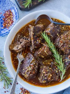 Instant Pot Pot Roast with Balsamic Gravy - paleo, whole30, low carb, keto, healthy dinner recipe | TheRoastedRoot.com