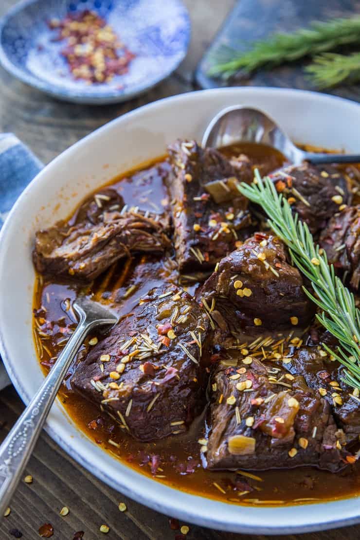 Instant Pot Pot Roast with Balsamic Gravy - paleo, whole30, low carb, keto, healthy dinner recipe | TheRoastedRoot.com