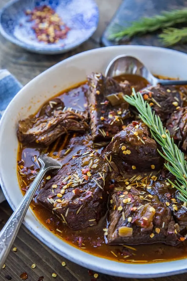 Instant Pot Pot Roast with Balsamic Gravy - paleo, whole30, low carb, keto, healthy dinner recipe | TheRoastedRoot.com
