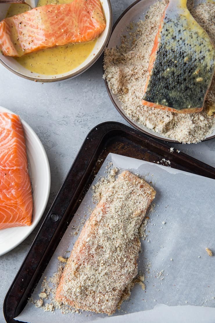 How to make Almond Crusted Salmon