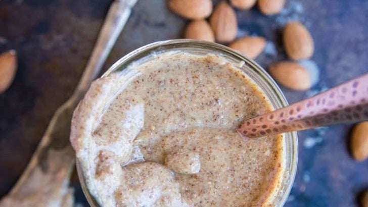 How to Make Almond Butter - a photo tutorial on how to make almond butter using just almonds | TheRoastedRoot.net #paleo #primal #keto #healthy