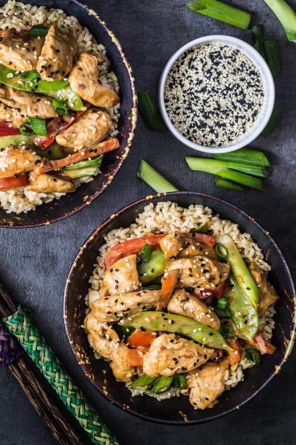 Peanut Chicken Stir Fry + 65 Keto Recipes | TheRoastedRoot.net