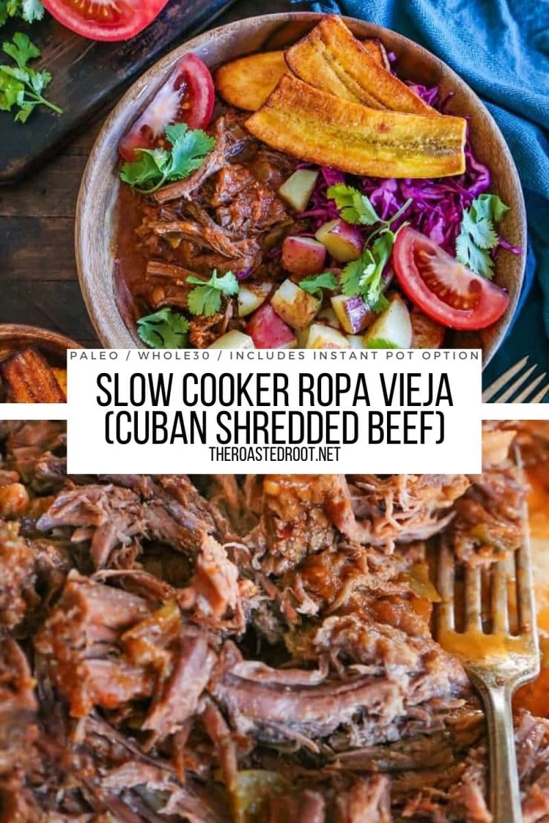 Slow Cooker Ropa Vieja (Cuban Shredded Beef) - an easy recipe for the most amazing shredded beef!