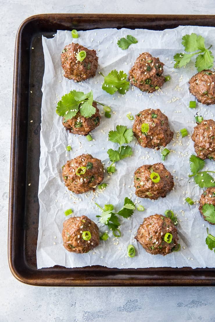 Thai Meatballs - keto, paleo, whole30, clean and delicious! | TheRoastedRoot.net