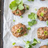 Thai Meatballs - keto, paleo, whole30, clean and delicious! | TheRoastedRoot.net