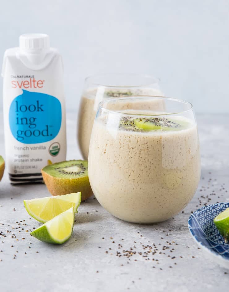 urmeric Kiwi Protein Smoothie | TheRoastedRoot.net