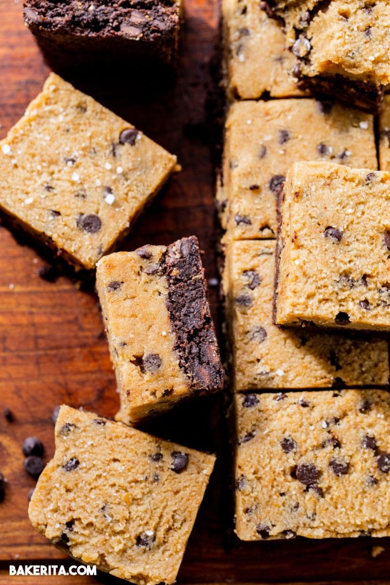 Cookie Dough Brownies - gluten-free