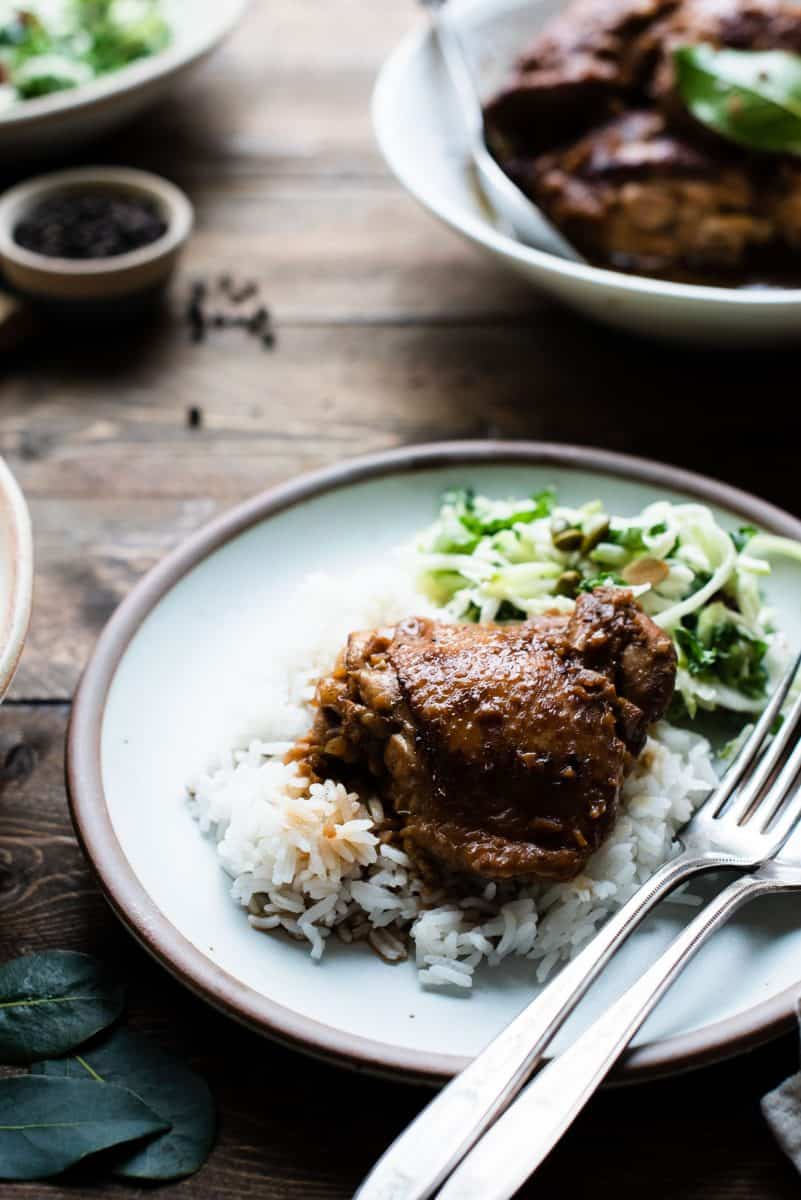 Instant Pot Chicken Adobo from Kitchen Confidante 