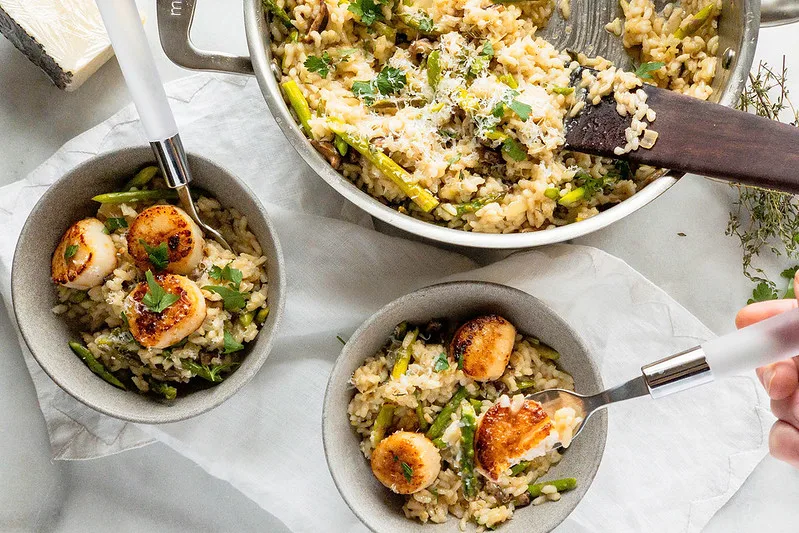 Risotto with Pan-Seared Scallops