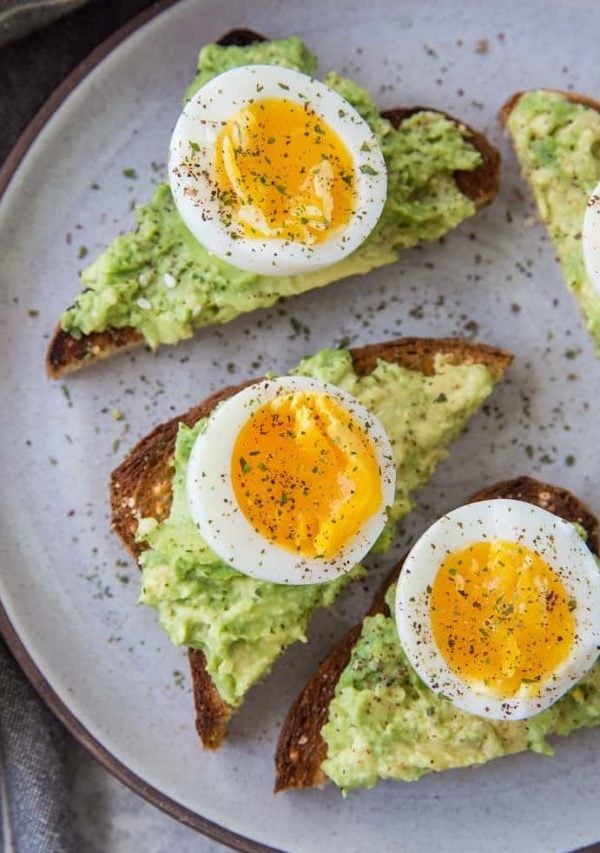 Avocado toast with soft boiled egg - How to make soft boiled eggs in the Instant Pot