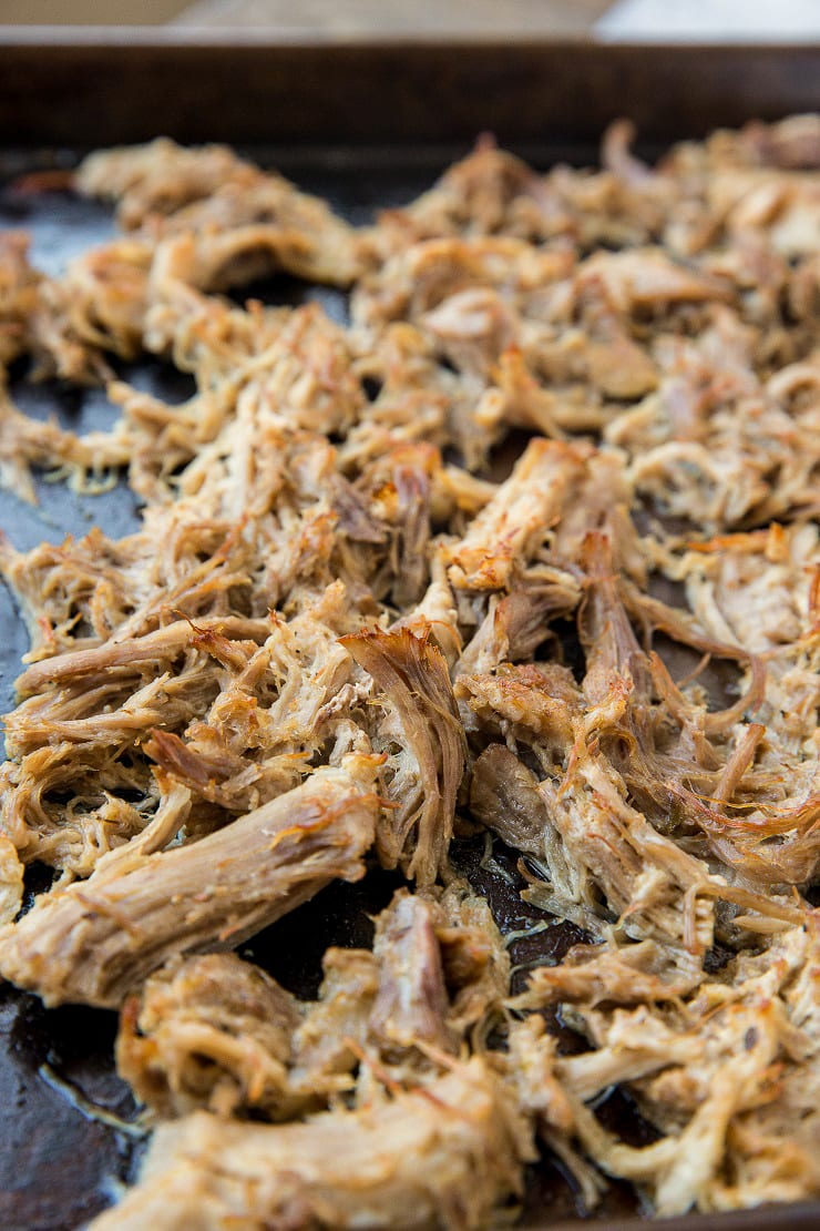 Sheet pan of carnitas