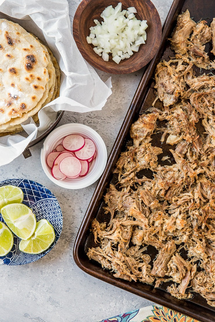 Instant Pot Carnitas - a quick and simple recipe for restaurant-style carnitas! | TheRoastedRoot.com #paleo #keto #whole30