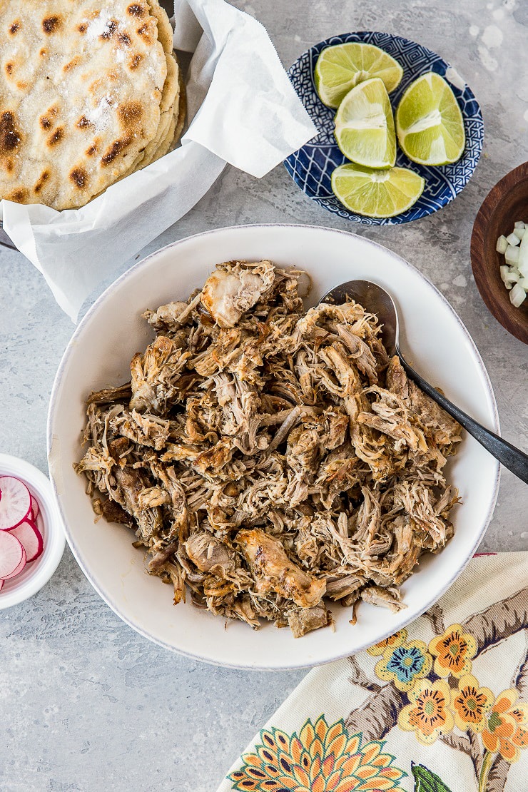 Instant Pot Carnitas recipe - the easiest, most delicious recipe for shredded pork!