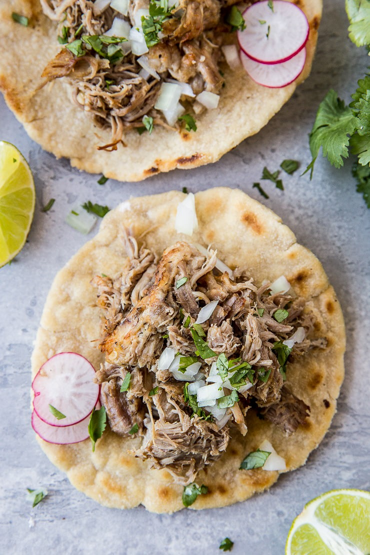 Carnitas made easy in the Pressure Cooker. The best shredded pork recipe!