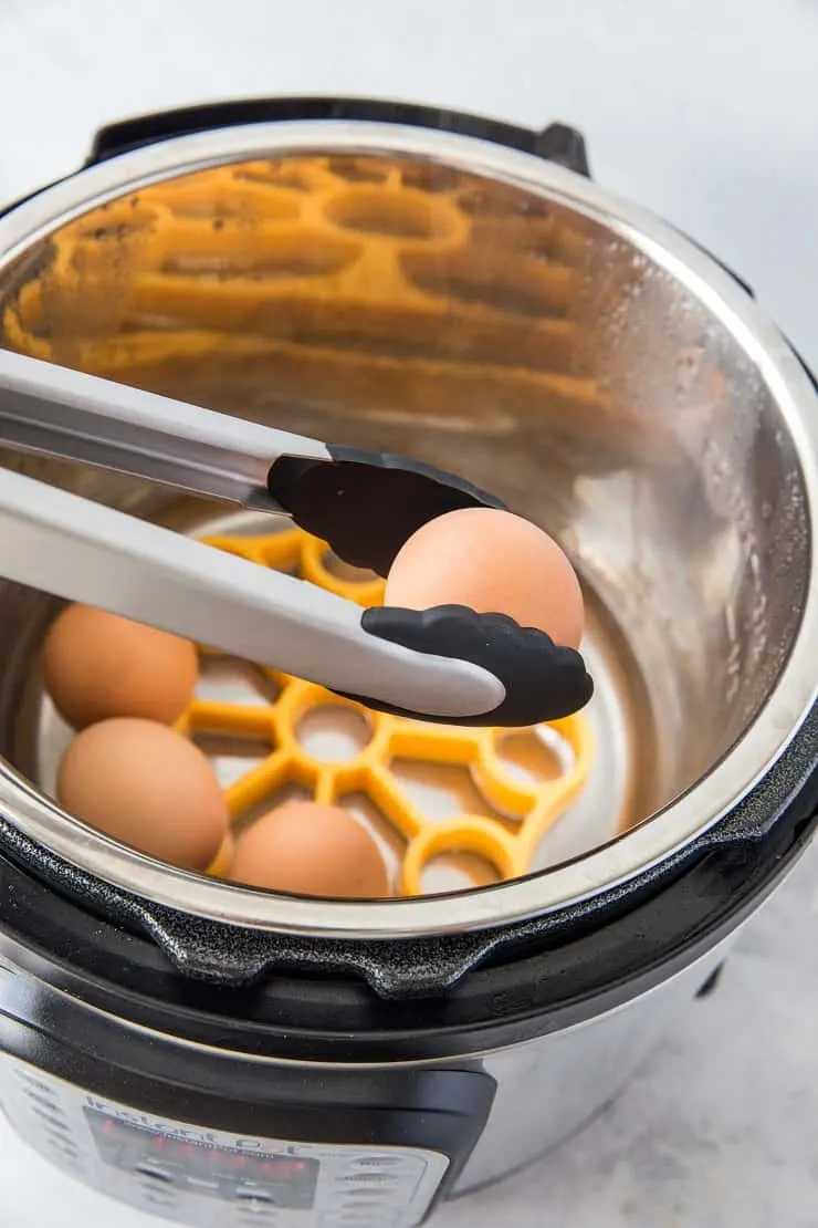 Instant Pot Soft Boiled Eggs - an easy photo tutorial on how to make soft boiled eggs in the pressure cooker in just 3 minutes.