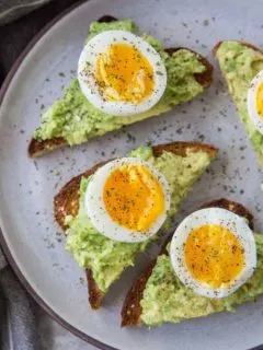 Avocado toast with soft boiled egg - How to make soft boiled eggs in the Instant Pot