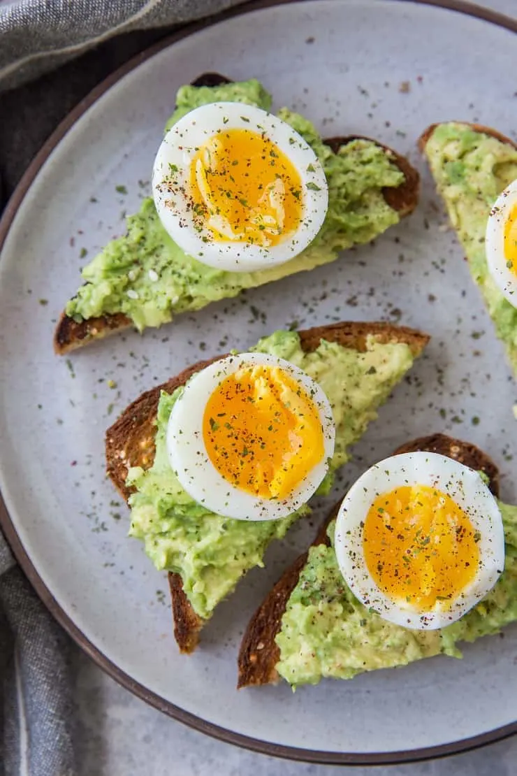 Avocado toast with soft boiled egg - How to make soft boiled eggs in the Instant Pot