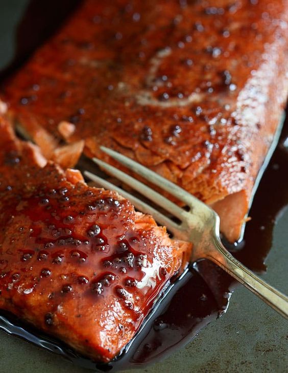 Tart Cherry Baked Salmon