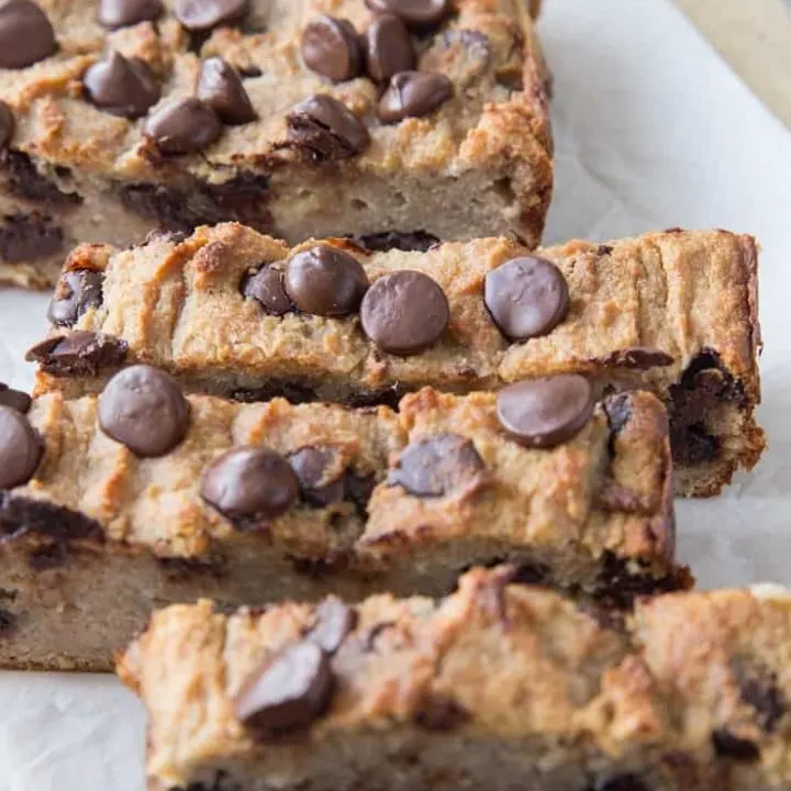 Chocolate Chip Paleo Vegan Banana Bread - a moist and dense healthy recipe that is dairy-free, oil-free, and refined sugar-free | TheRoastedRoot.net #vegan #glutenfree #grainfree #vegan
