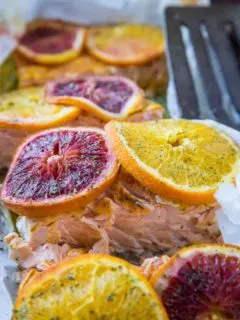 Citrus Ginger Turmeric Parchment Paper Salmon - an easy method for cooking salmon that results in a nutrient-dense entree