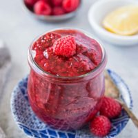 How to Make Raspberry Chia Jam - a photo tutorial on easy chia seed jam | TheRoastedRoot.net