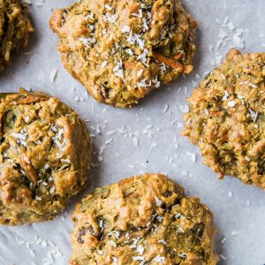 Paleo Carrot Cake Cookies - grain-free, refined sugar-free, healthy and delicious! | TheRoastedRoot.net #glutenfree #breakfast