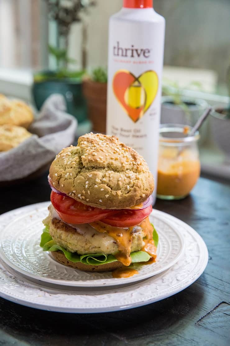 Avocado Stuffed Turkey Burgers with Chipotle Aioli - an incredibly flavorful and delicious burger recipe | TheRoastedRoot.net