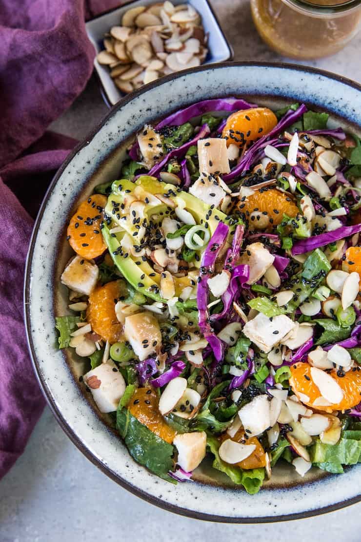 Paleo Chinese Chicken Salad - soy-free, refined sugar-free, nutritious and filling | TheRoastedRoot.net