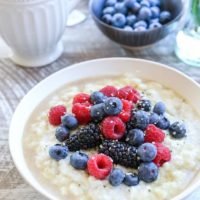 Paleo Cauliflower Breakfast Porridge - grain-free, vegan, dairy-free, plant-based and healthy | TheRoastedRoot.net #glutenfree #breakfast #recipe