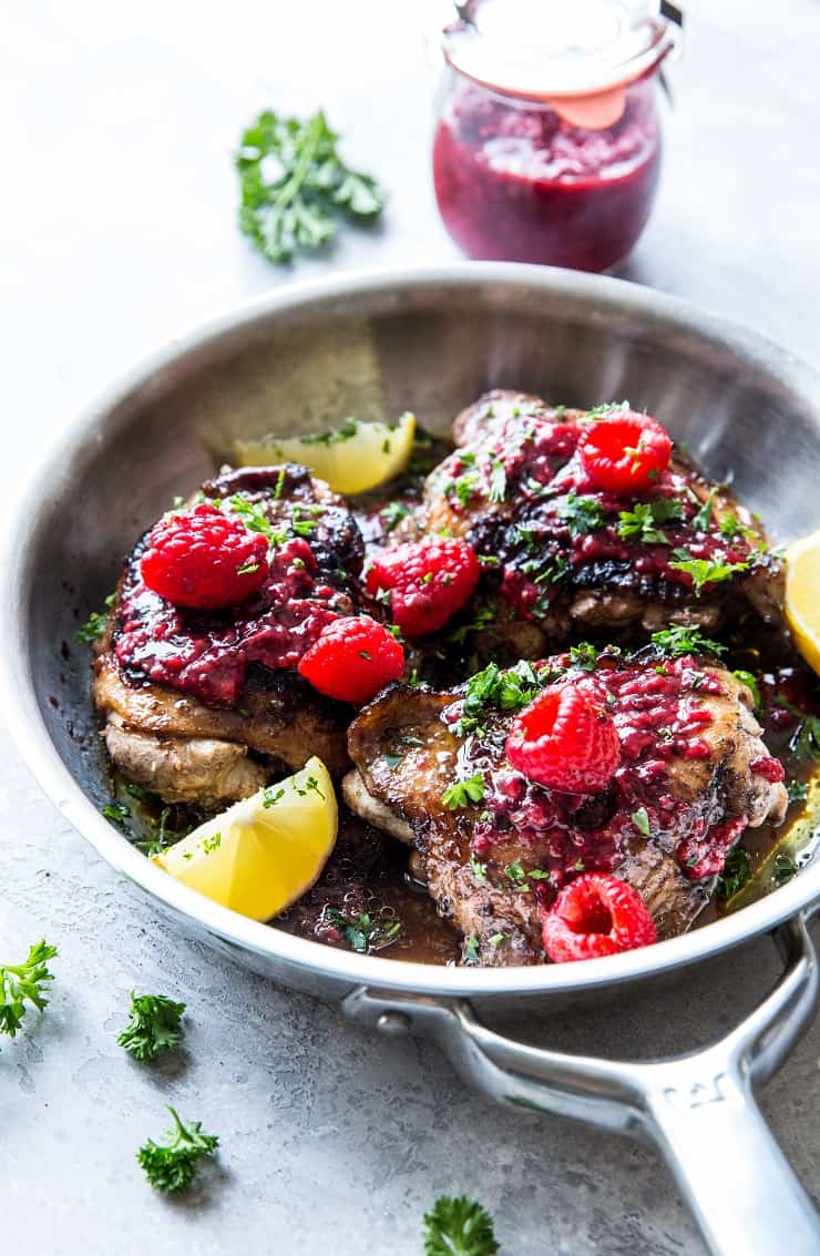 The BEST Raspberry Baked Chicken