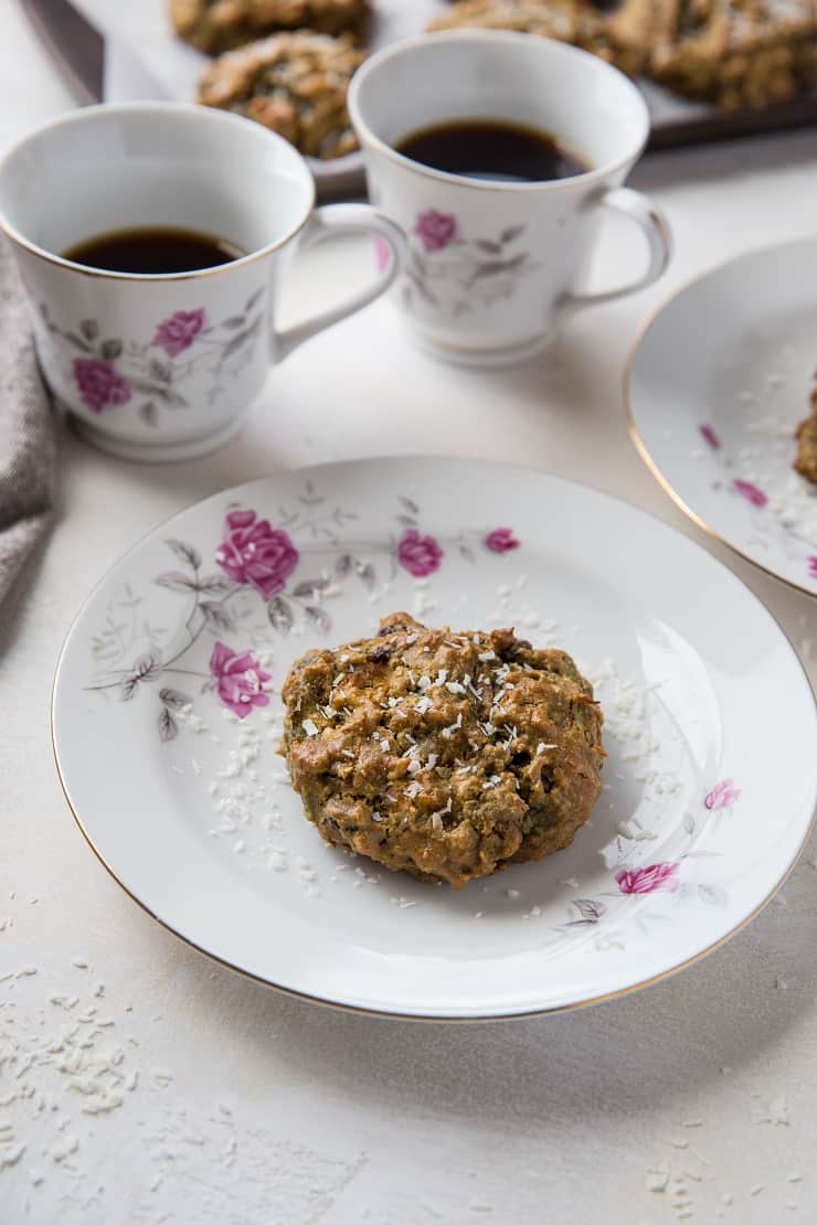 Grain-Free Paleo Morning Glory Cookies made with almond flour - a delicious, healthy breakfast or dessert | TheRoastedRoot.net