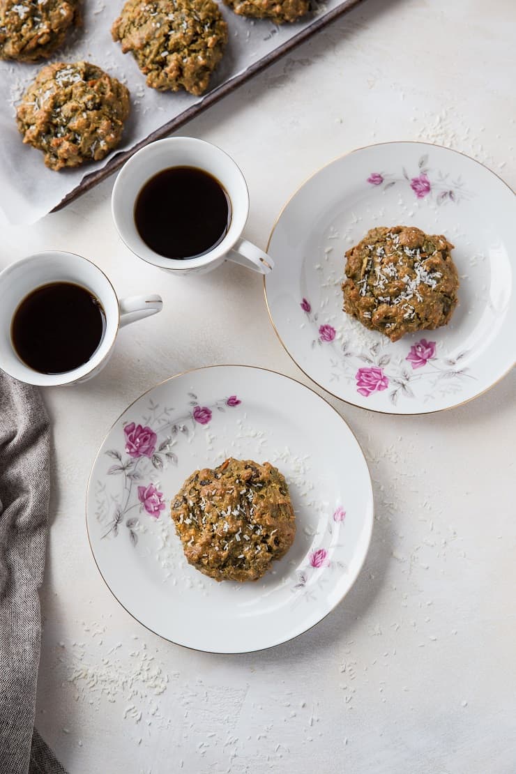 Paleo Morning Glory Cookies - grain-free, refined sugar-free, dairy-free cookies that are healthy enough to eat for breakfast | TheRoastedRoot.net