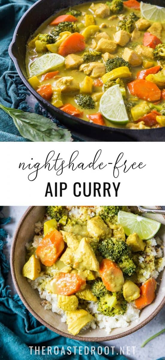 Nightshade-Free AIP Chicken Curry - a salmon recipe made low-inflammatory | TheRoastedRoot.net