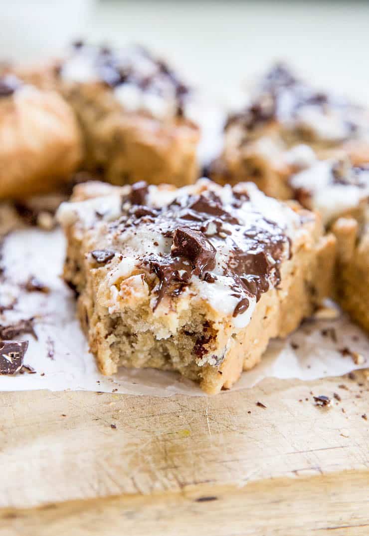 Paleo Pecan Chocolate Chip Scones with a vegan and keto option - an easy scone recipe that is grain-free, refined sugar-free, and dairy-free | TheRoastedRoot.net #glutenfree