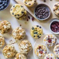 Grain-Free Paleo Coconut Flour Muffins - an easy gluten-free muffin recipe made in a blender using coconut flour and pure maple syrup. 4 different muffin flavors are included in this recipe! | TheRoastedRoot.net