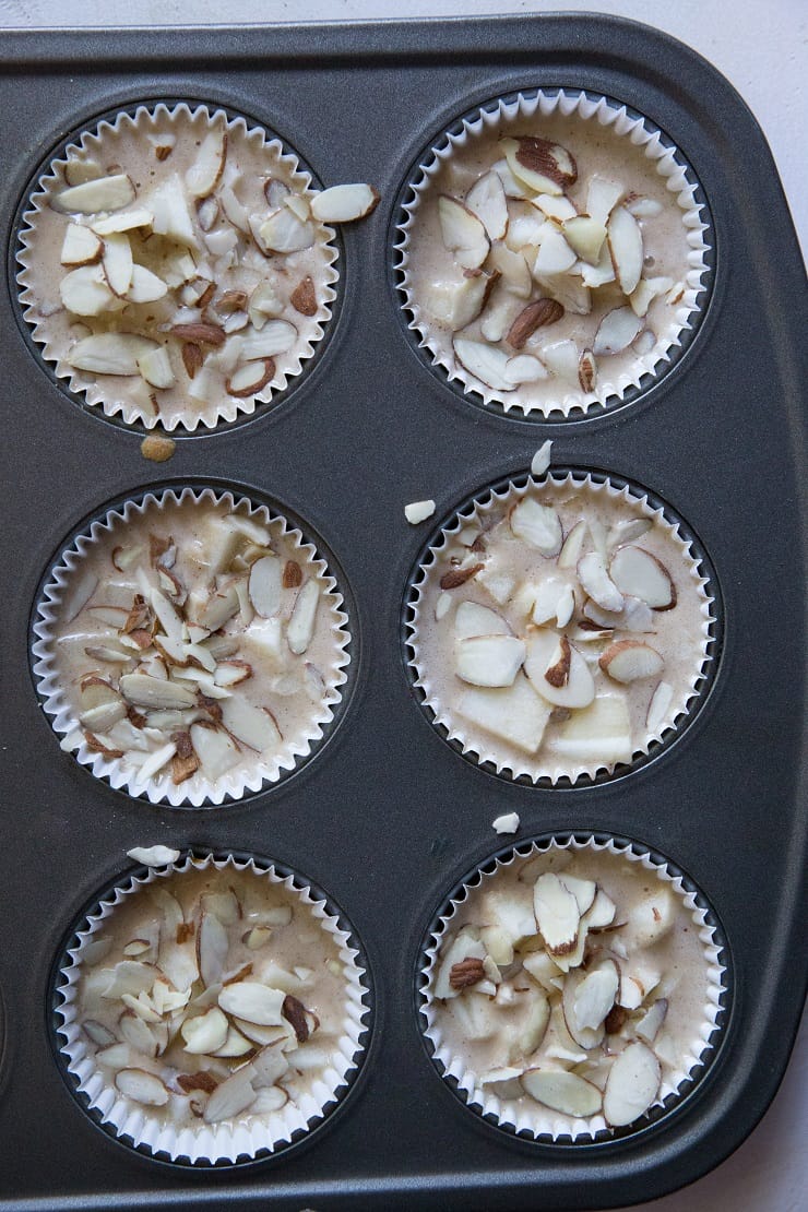 Apple Cinnamon Coconut Flour Muffins